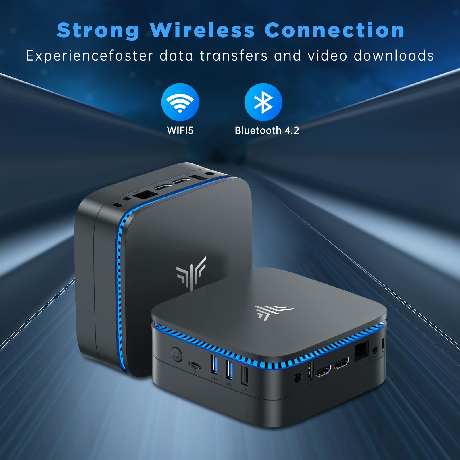 NiPoGi Mini PC Ν100 with WiFi 6, Mini Business PC 16GB RAM 1TB M.2
